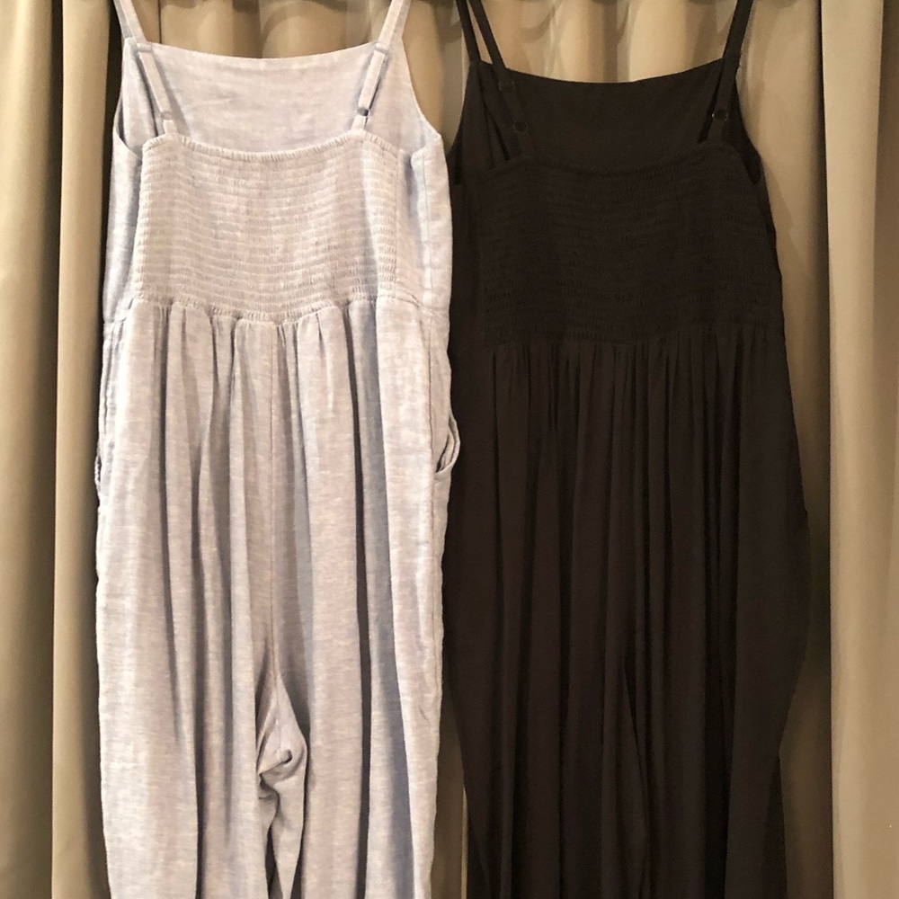 Old navy large rompers (black one & denim color 1) - Picture 9 of 11